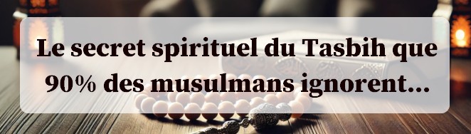 Tasbih signification et consigne d'utilisations
